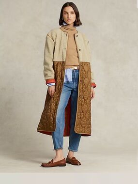 Polo Ralph Lauren Water-Repellent Belted Hybrid Liber Coat